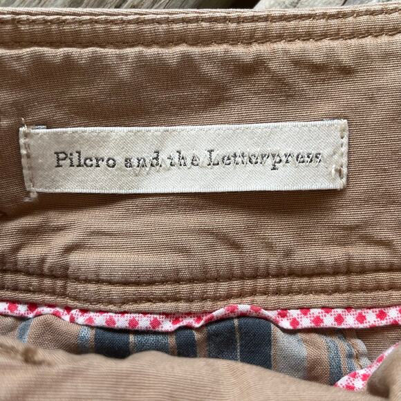 Anthropologie Pilcro Tan Belted Mini Skirt Size 0 - Picture 7 of 9